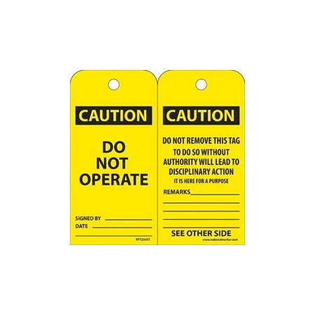 Nmc TAGS, DO NOT START, 6X3, UNRIP RPT23